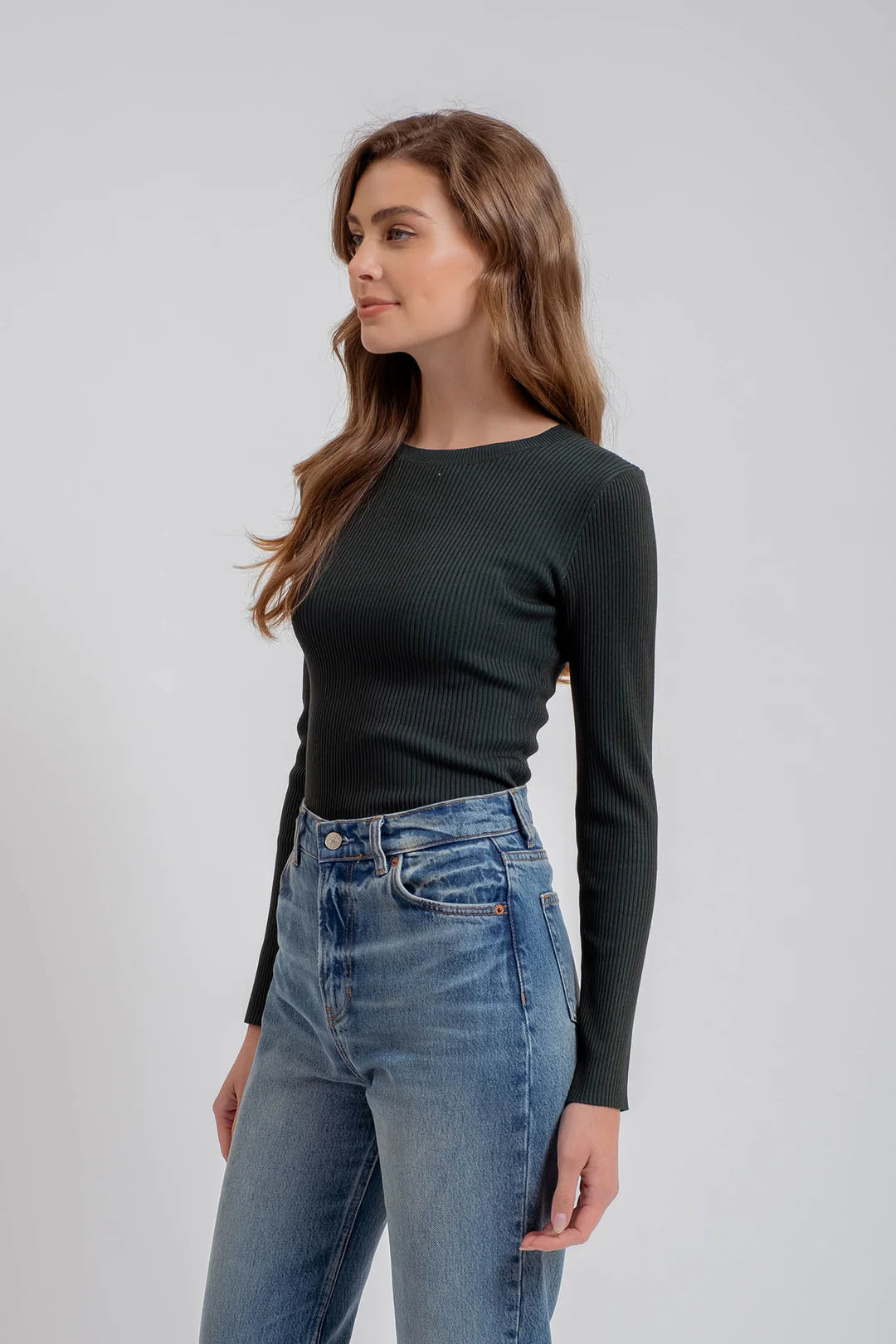 Inaya Ribbed Knit Top