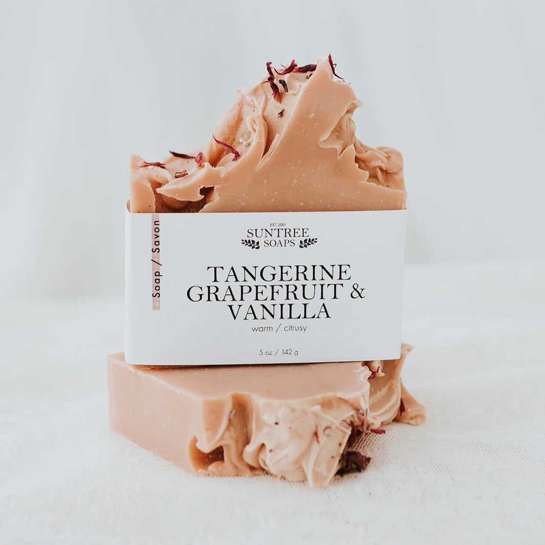 Tangarine Grapefruit + Vanilla Bar Soap