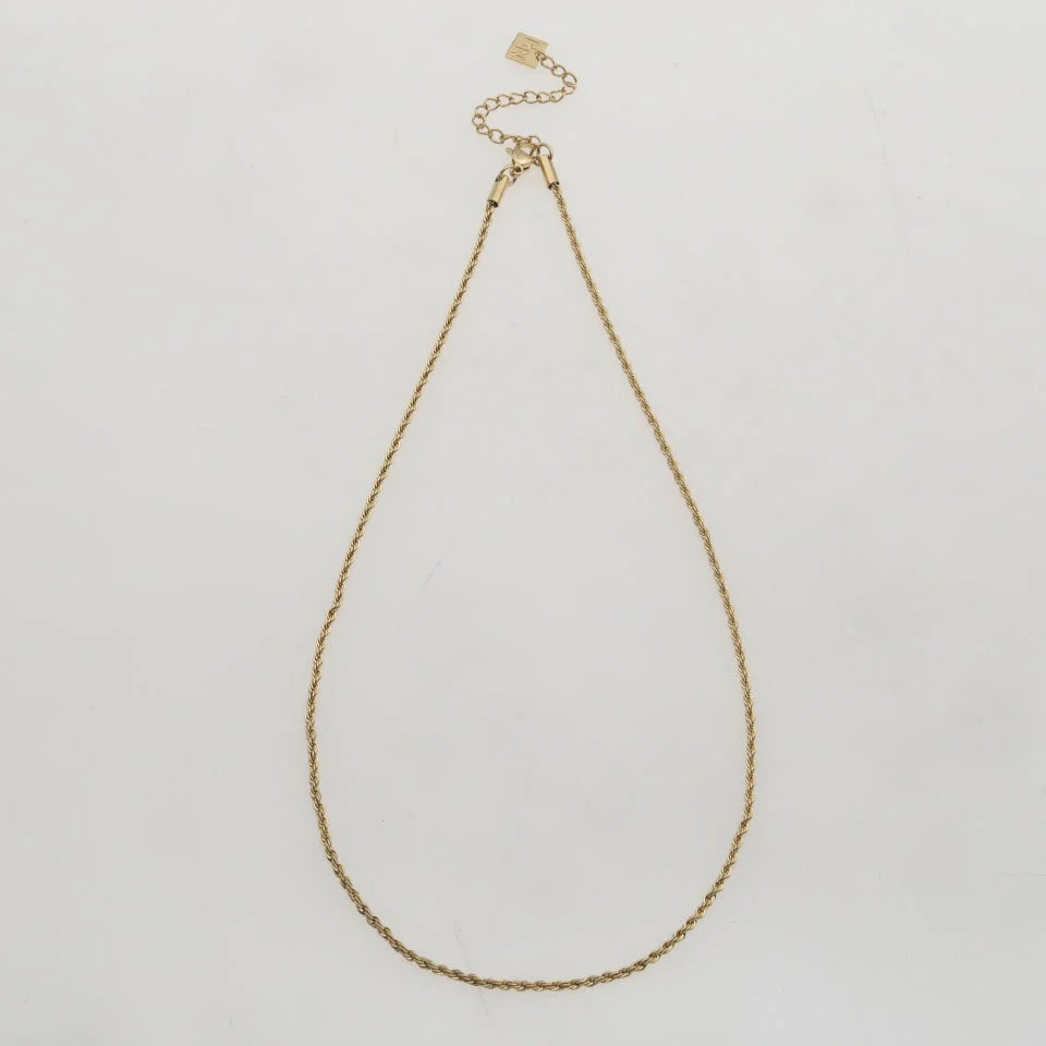 ULYANA Rope Chain Gold Necklace
