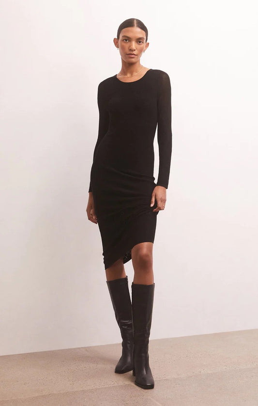 Liza Sweater Mesh Midi Dress - Straight & Arrow Boutique