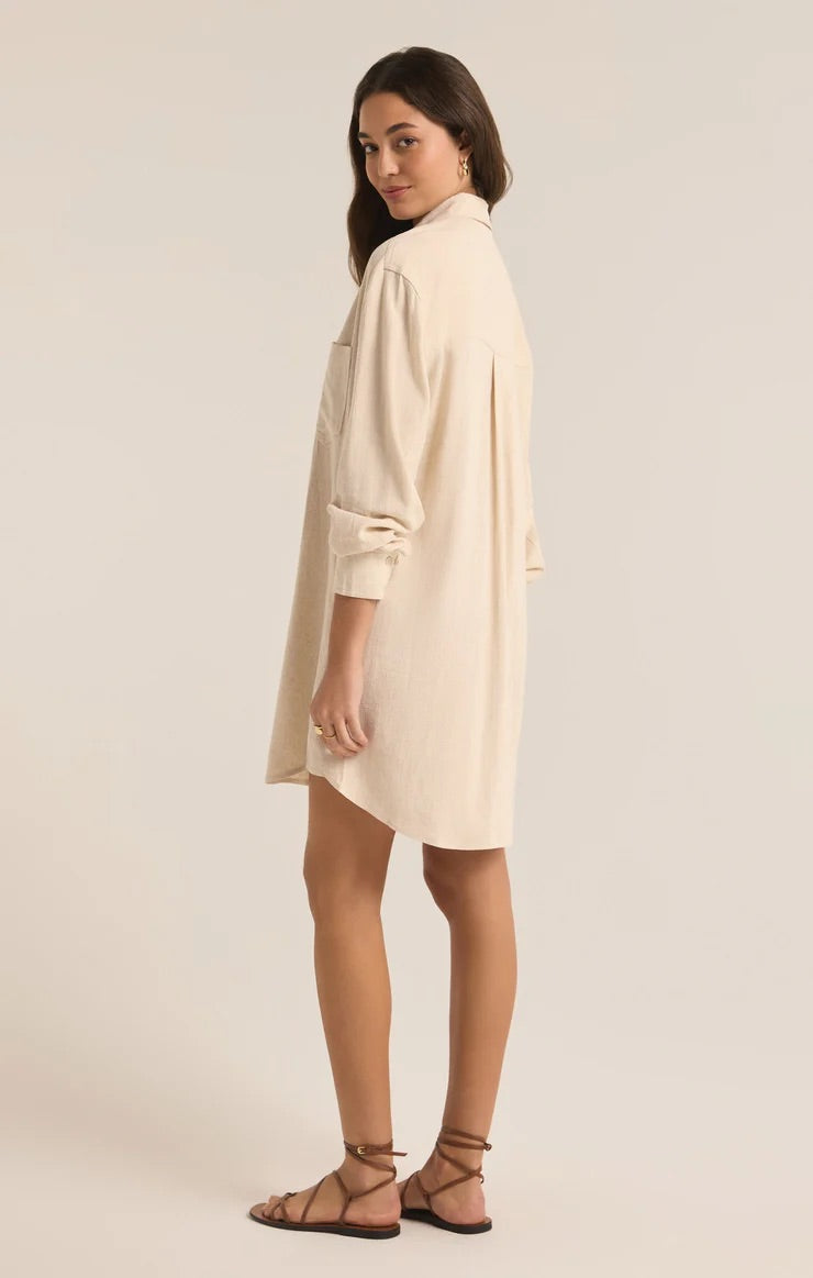 Dover Linen Mini Dress - Straight & Arrow Boutique