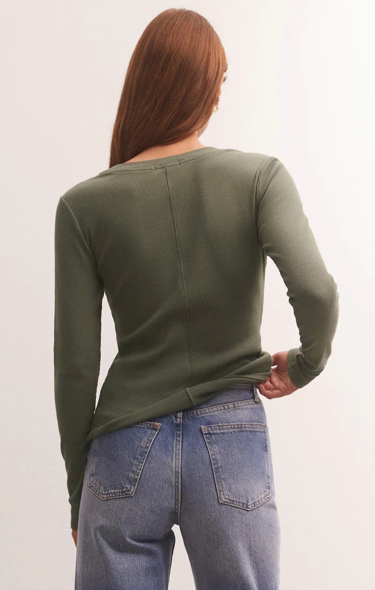 Sirena Rib Long Sleeve Tee