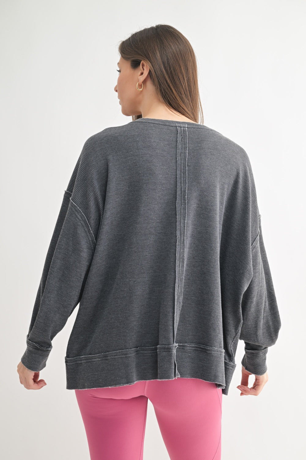 Carson Oversized Waffleknit Shirt - Straight & Arrow Boutique