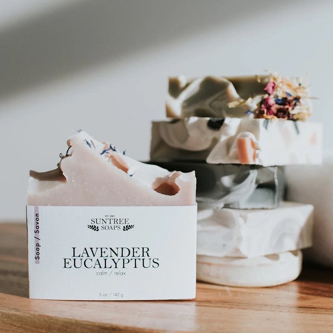 Lavender + Eucalyptus Bar Soap - Straight & Arrow Boutique