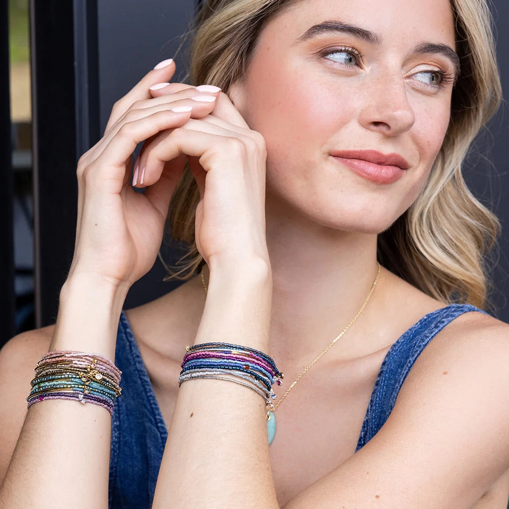 Tonal Chromacolour Miyuki Bracelet Trio - Straight & Arrow Boutique