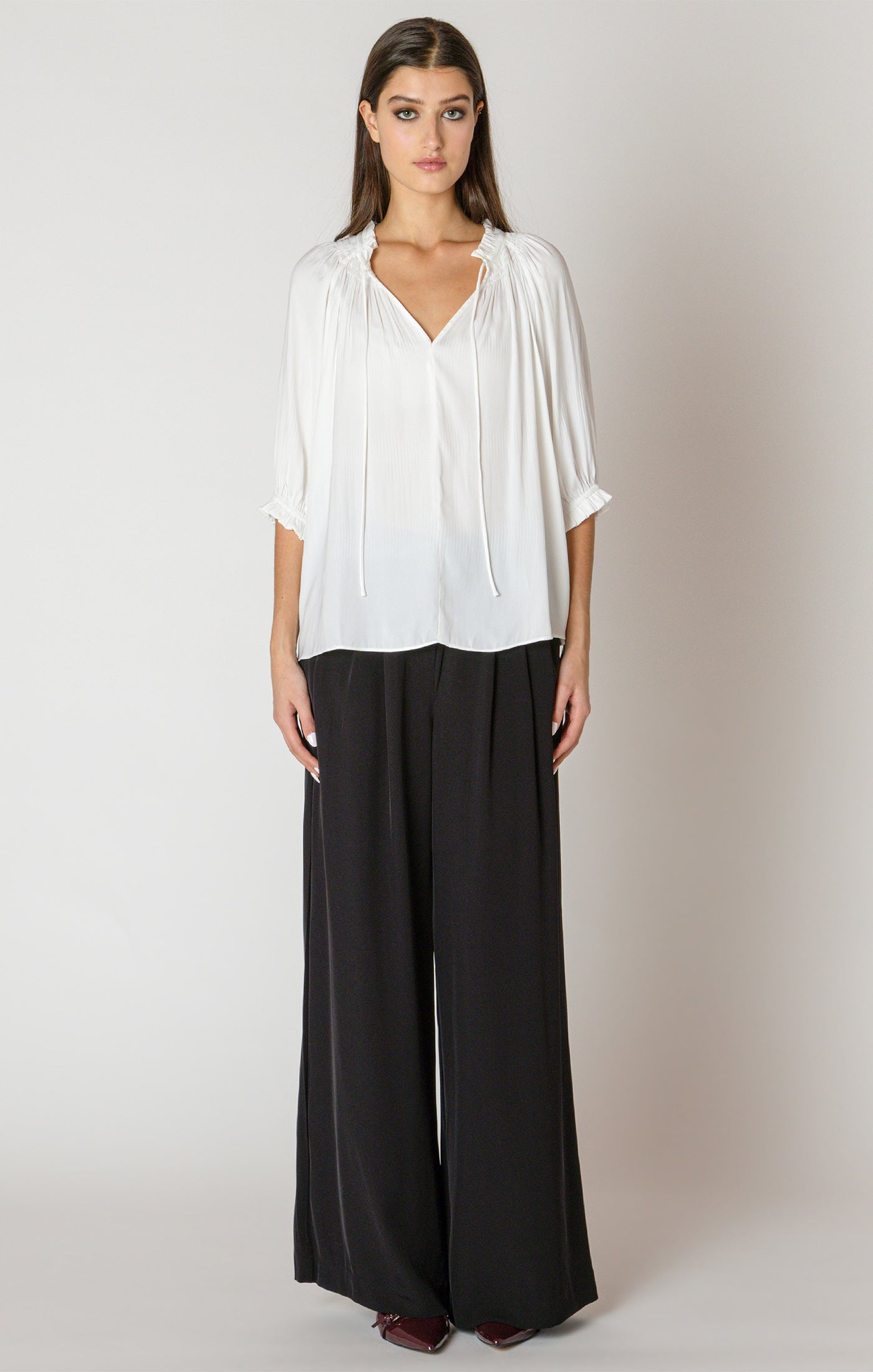 Lilith Soft Pleated Blouse