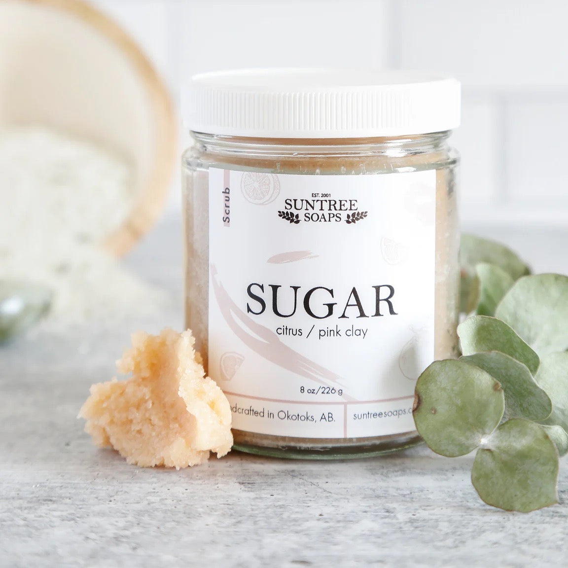Citrus + Pink Clay Sugar Scrub - Straight & Arrow Boutique