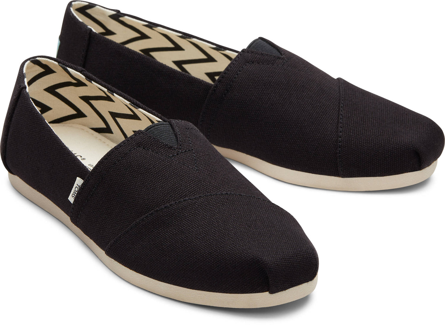 Alpargata Black Recycled Cotton Canvas - Straight & Arrow Boutique