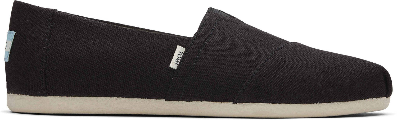 Alpargata Black Recycled Cotton Canvas - Straight & Arrow Boutique