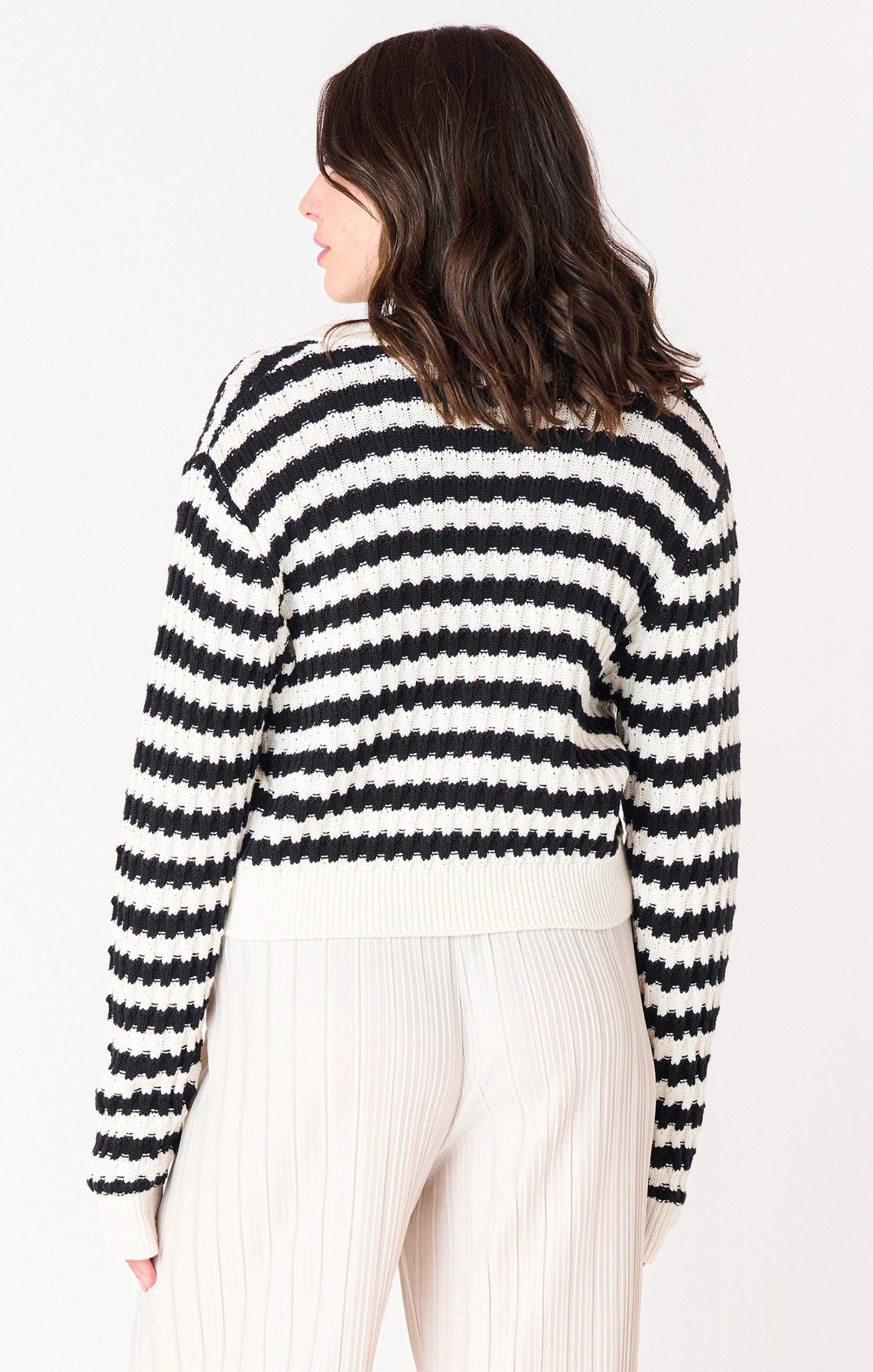 The Classic Stripes Cardigan - Straight & Arrow Boutique