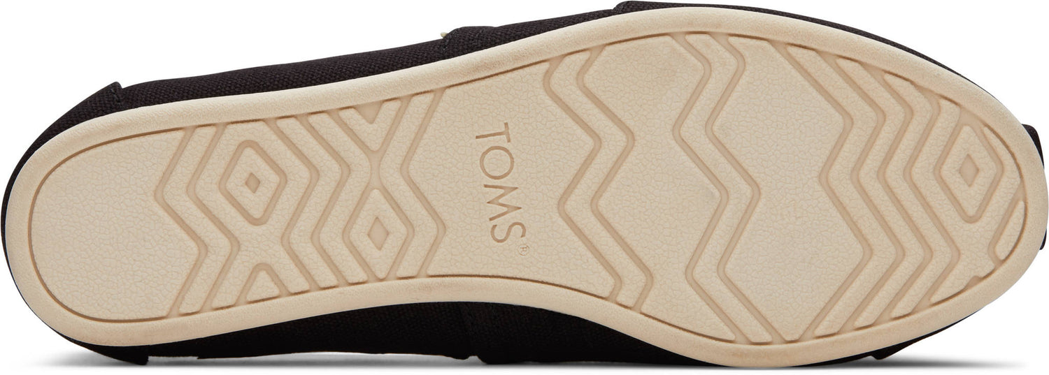 Alpargata Black Recycled Cotton Canvas - Straight & Arrow Boutique