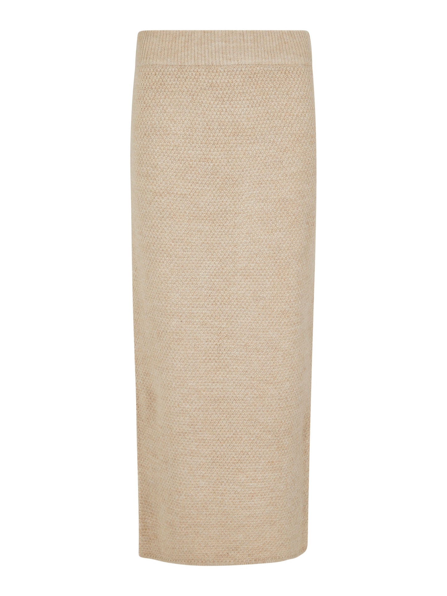 Apricot Waffle Knitted Midaxi Skirt - Straight & Arrow Boutique