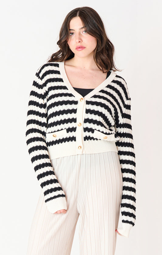 The Classic Stripes Cardigan - Straight & Arrow Boutique