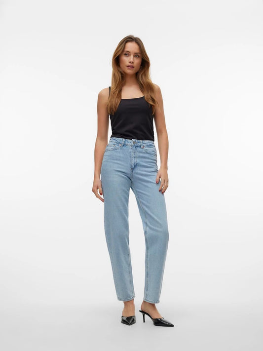 VMTESSA High rise Mom Fit Jeans - Straight & Arrow Boutique