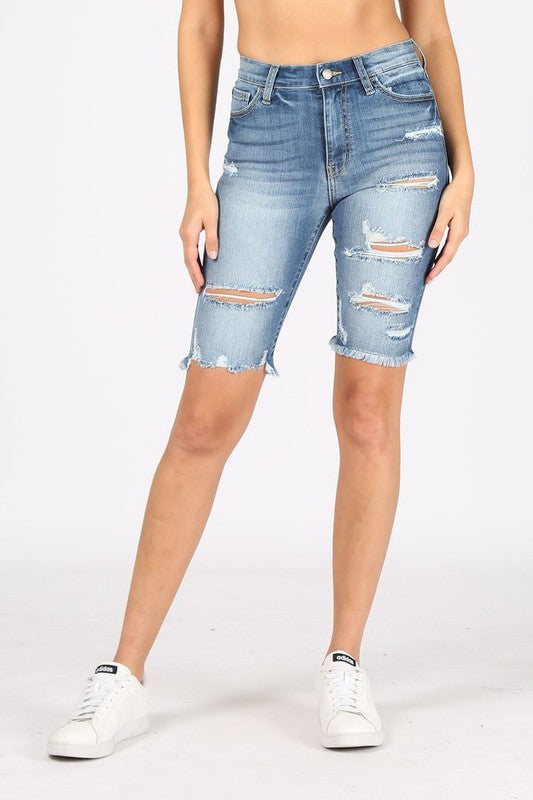 Jillian Denim Shorts - Straight & Arrow Boutique