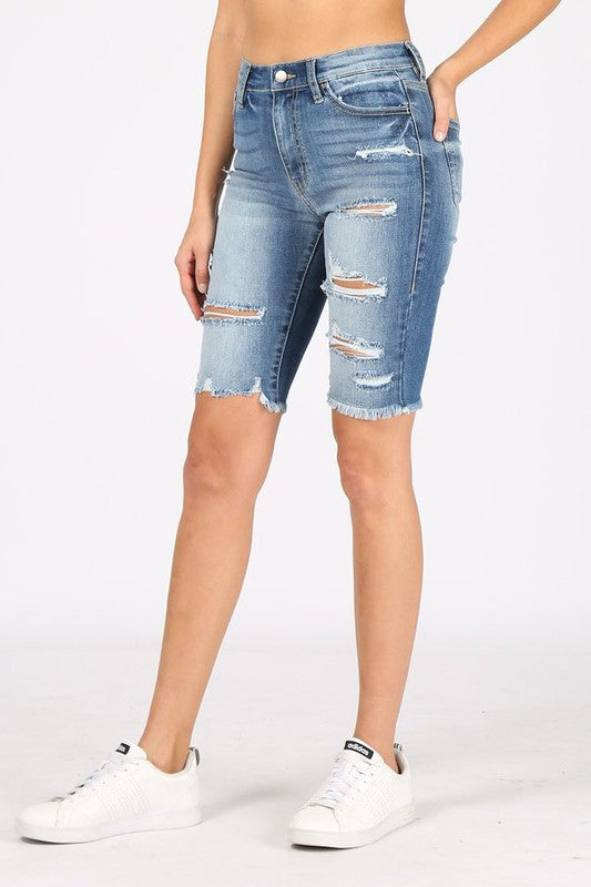 Jillian Denim Shorts - Straight & Arrow Boutique