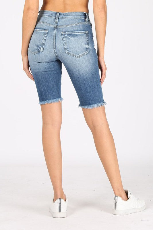 Jillian Denim Shorts - Straight & Arrow Boutique
