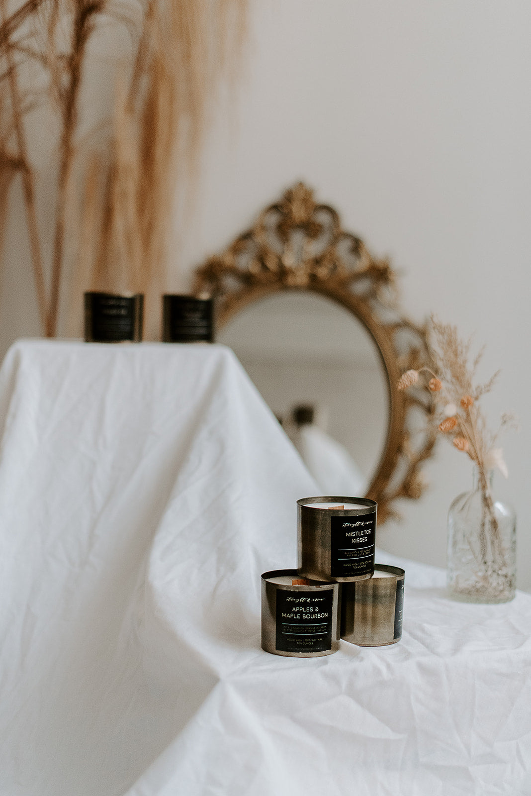 Antique Brass Candle - Straight & Arrow Boutique