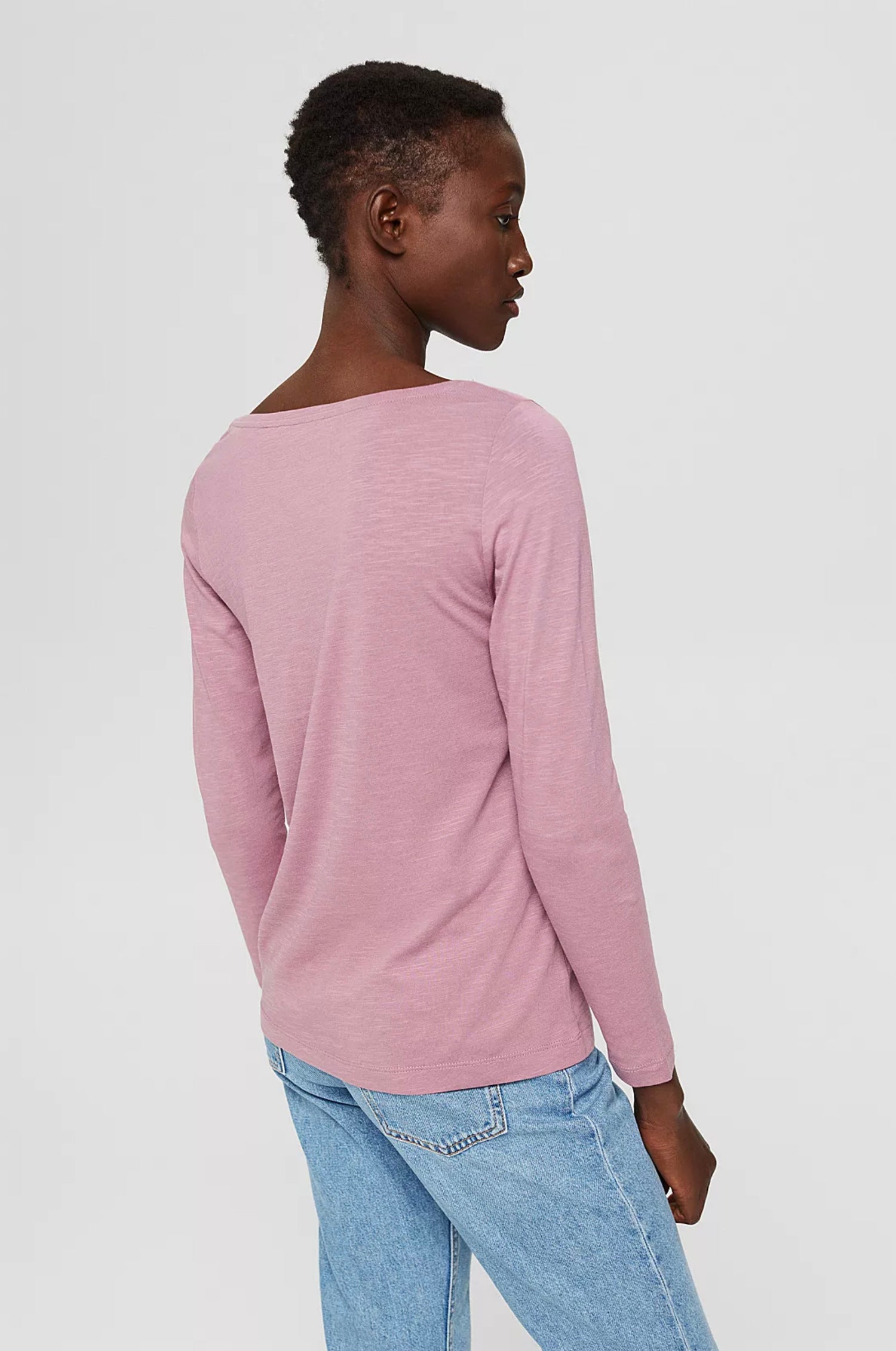 Blended Organic Cotton Long Sleeve Top - Straight & Arrow Boutique