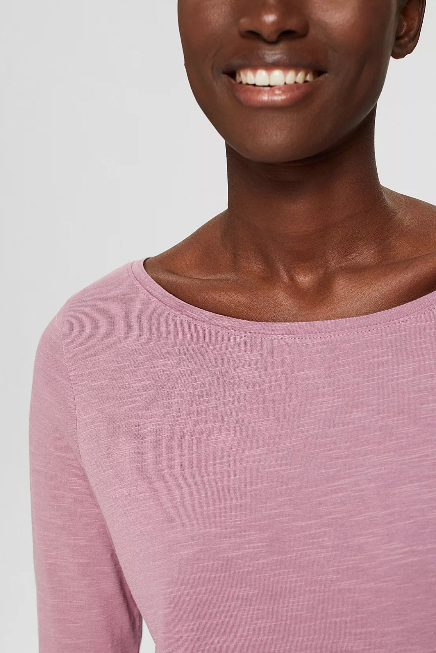 Blended Organic Cotton Long Sleeve Top - Straight & Arrow Boutique