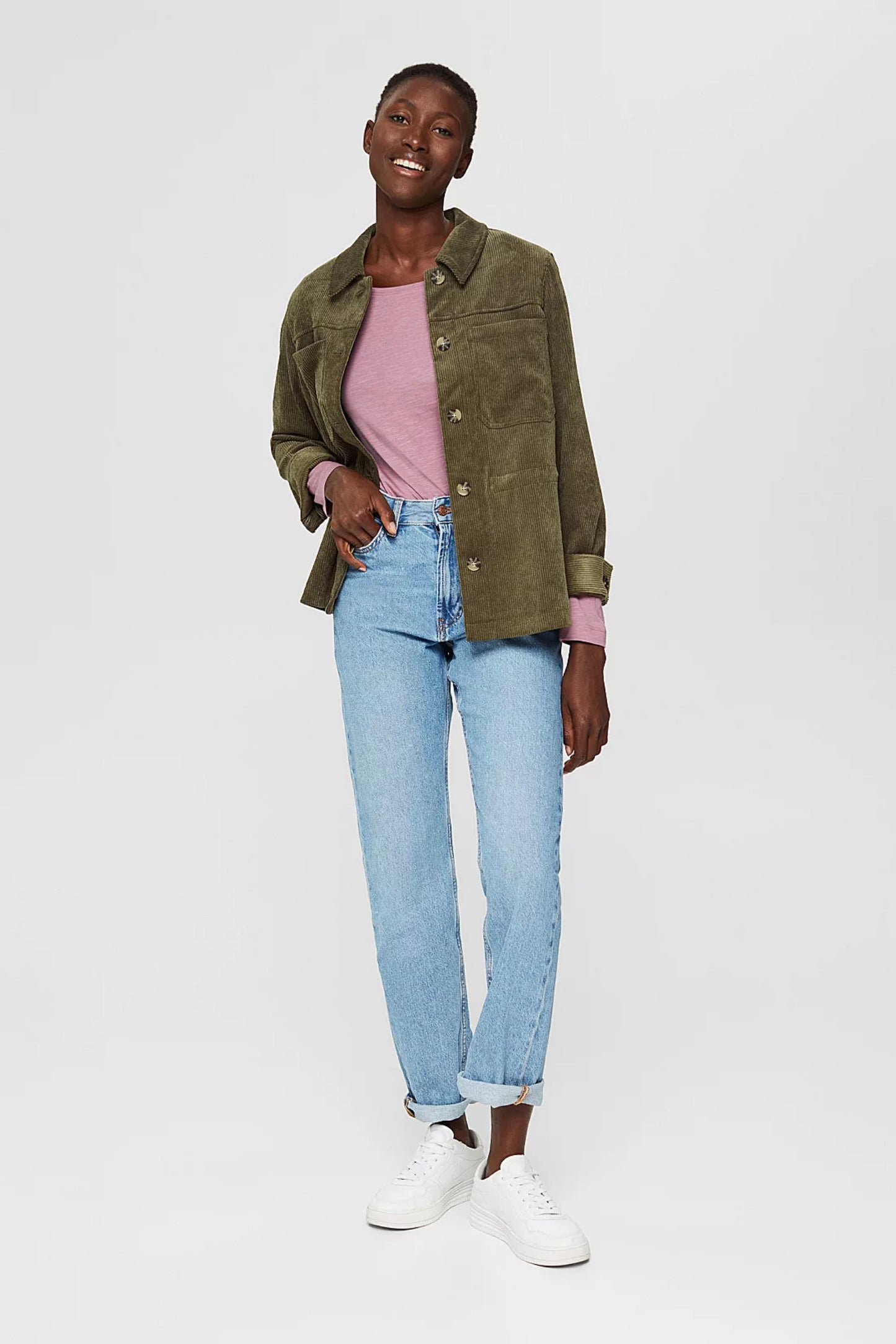 Blended Organic Cotton Long Sleeve Top - Straight & Arrow Boutique