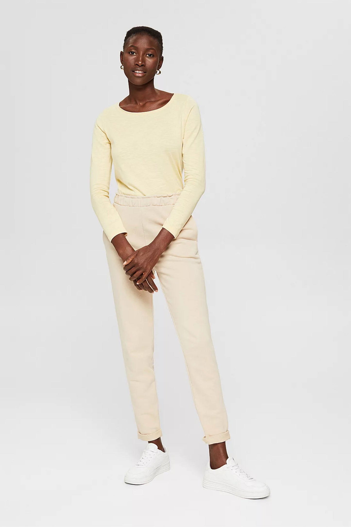 Blended Organic Cotton Long Sleeve Top - Straight & Arrow Boutique