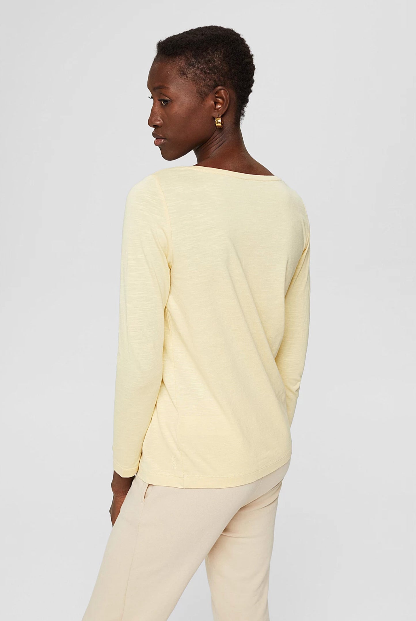 Blended Organic Cotton Long Sleeve Top - Straight & Arrow Boutique