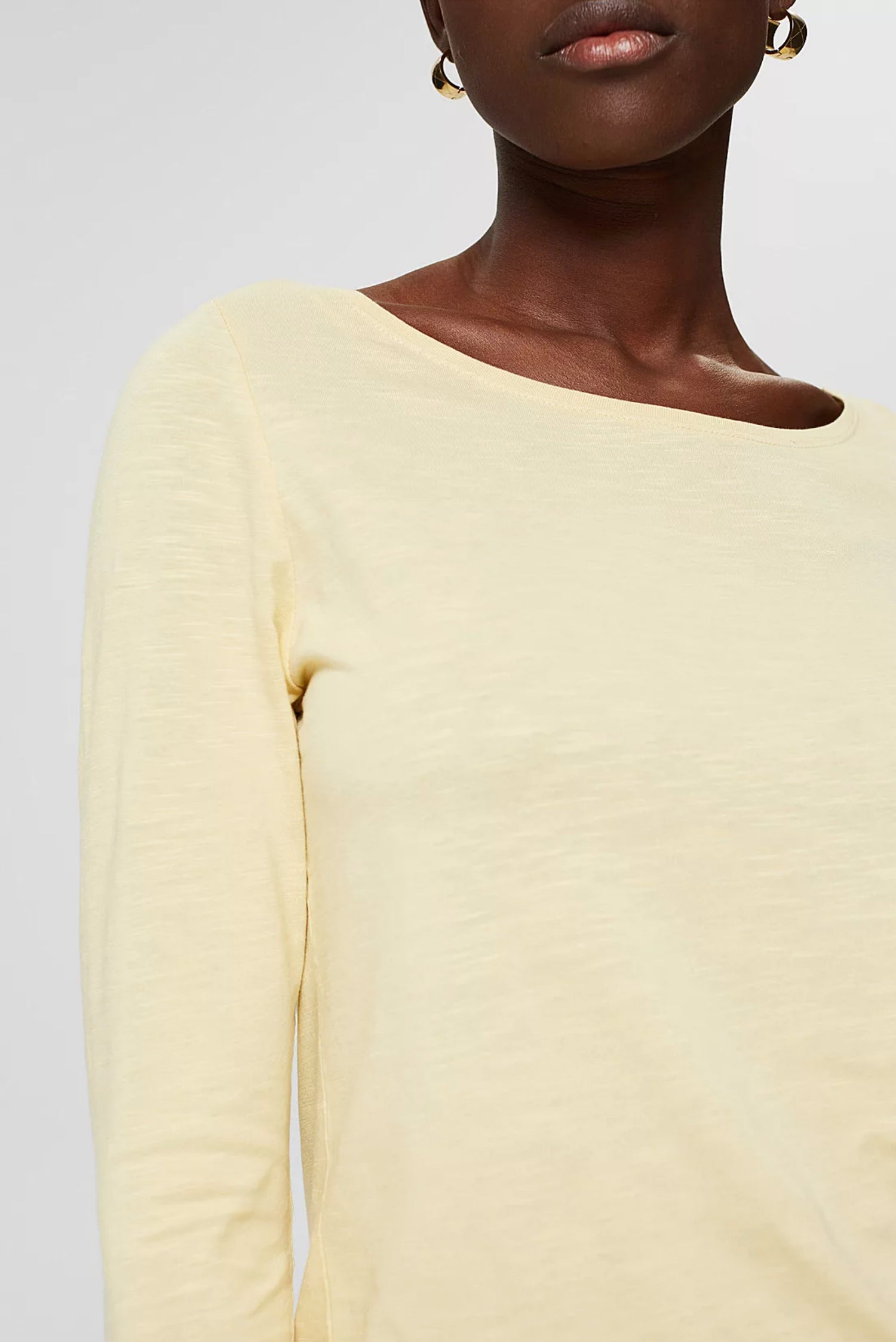 Blended Organic Cotton Long Sleeve Top - Straight & Arrow Boutique