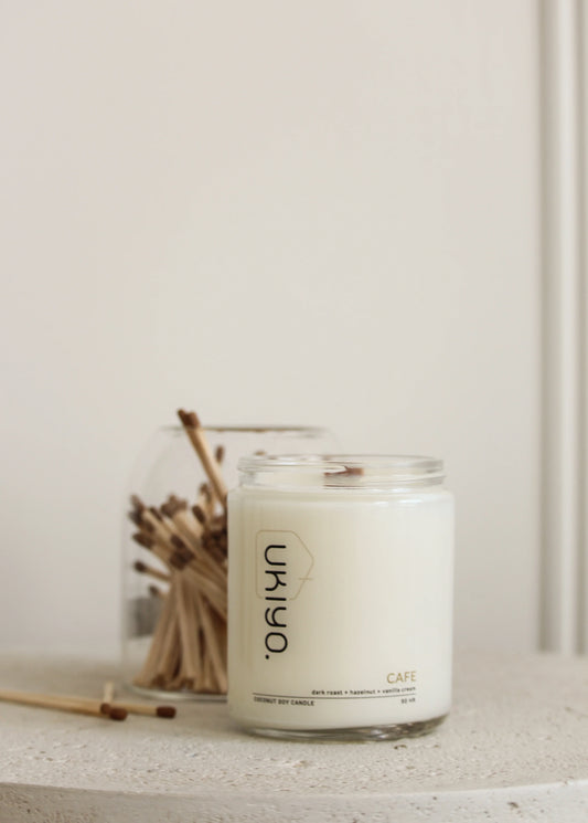 Cafe Wood Wick Candle - Straight & Arrow Boutique