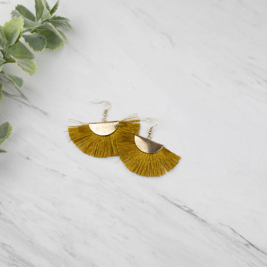 Fringe Fan Earrings - Straight & Arrow Boutique