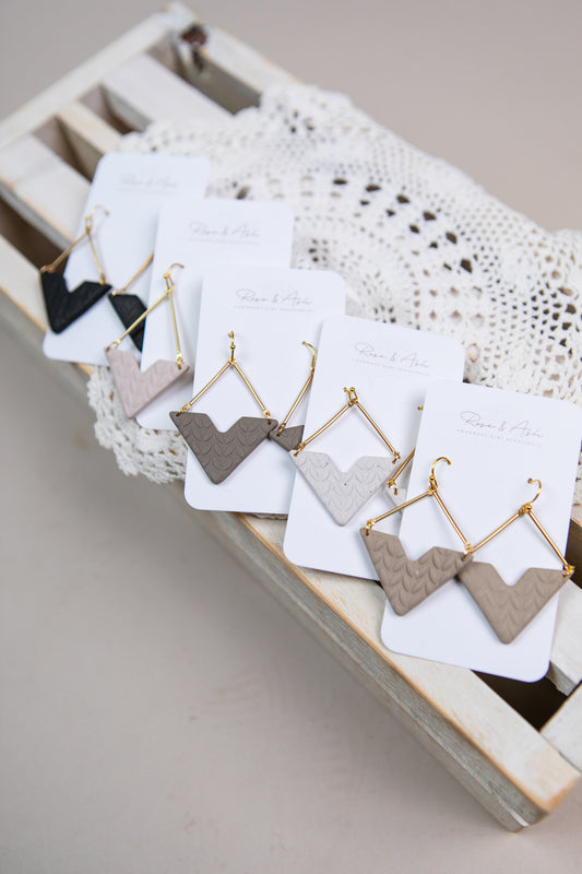 Cable Knit Diamond Dangle - Straight & Arrow Boutique