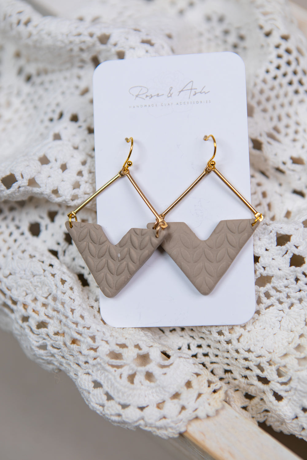 Cable Knit Diamond Dangle - Straight & Arrow Boutique