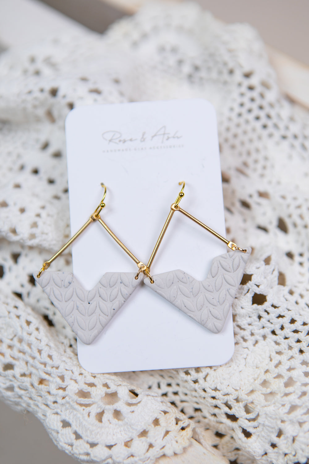 Cable Knit Diamond Dangle - Straight & Arrow Boutique