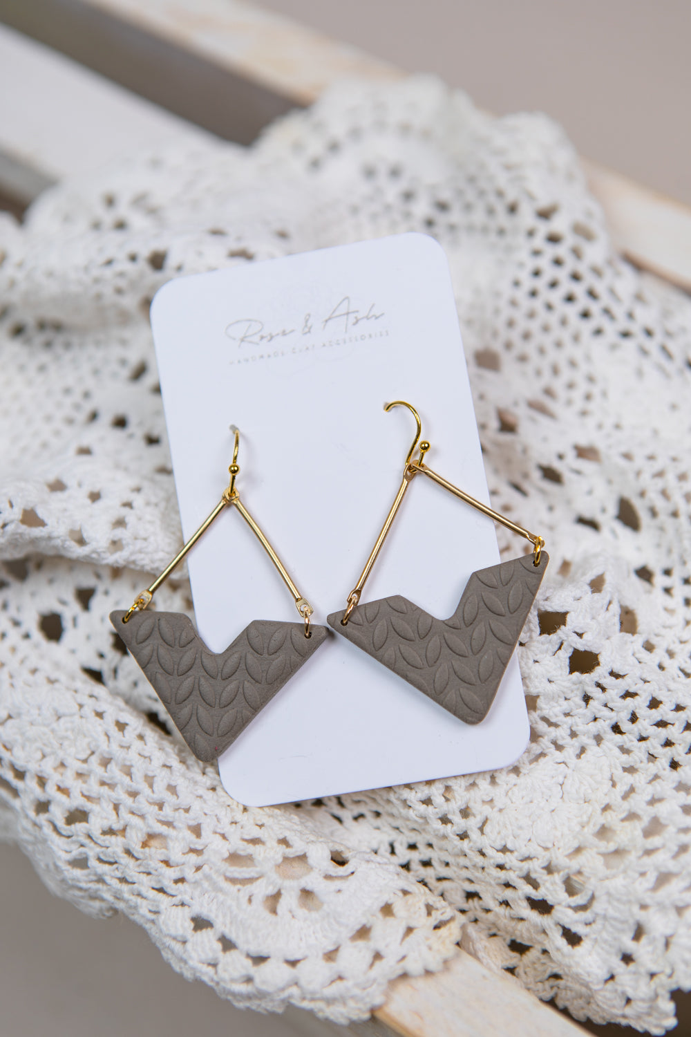 Cable Knit Diamond Dangle - Straight & Arrow Boutique
