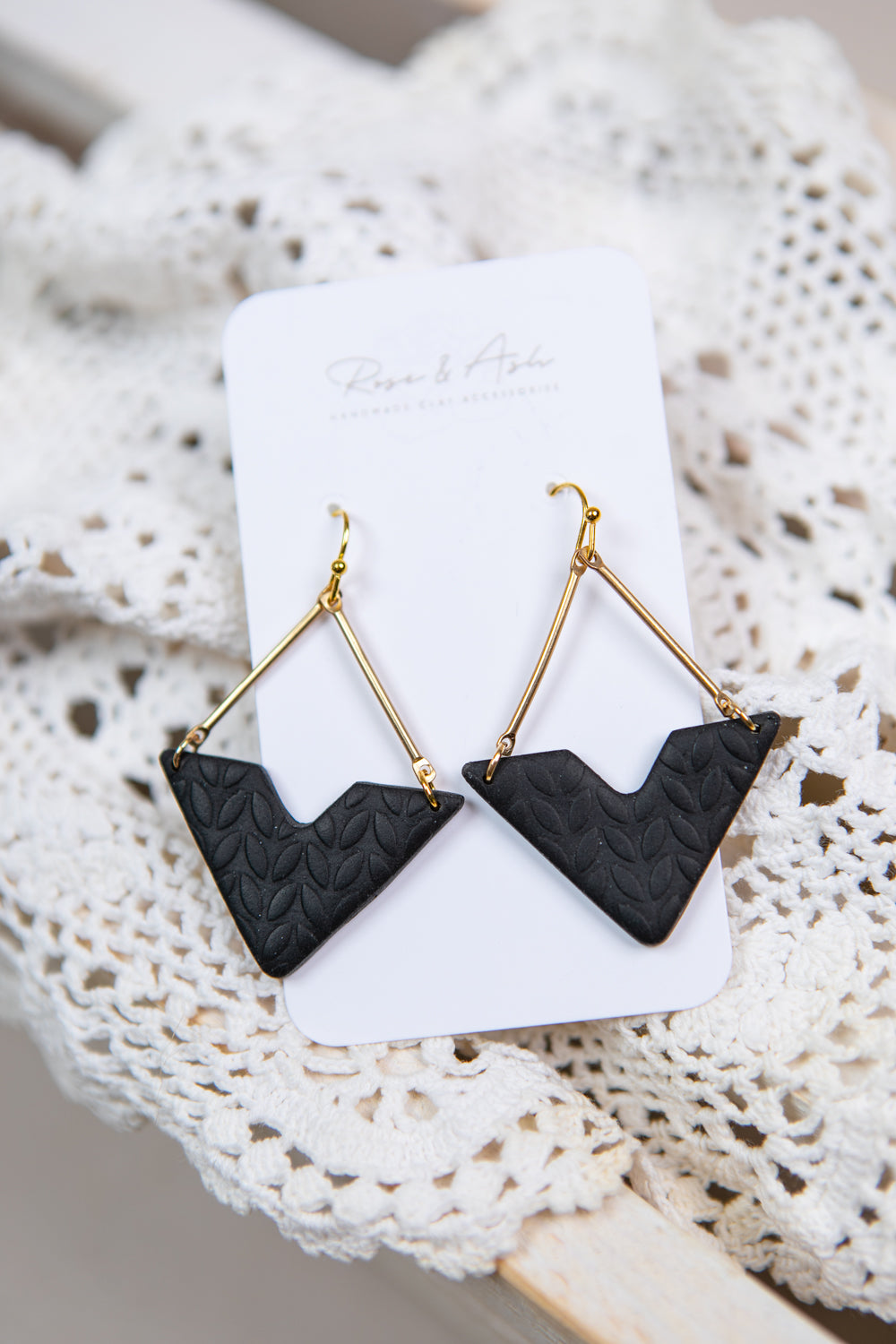 Cable Knit Diamond Dangle - Straight & Arrow Boutique