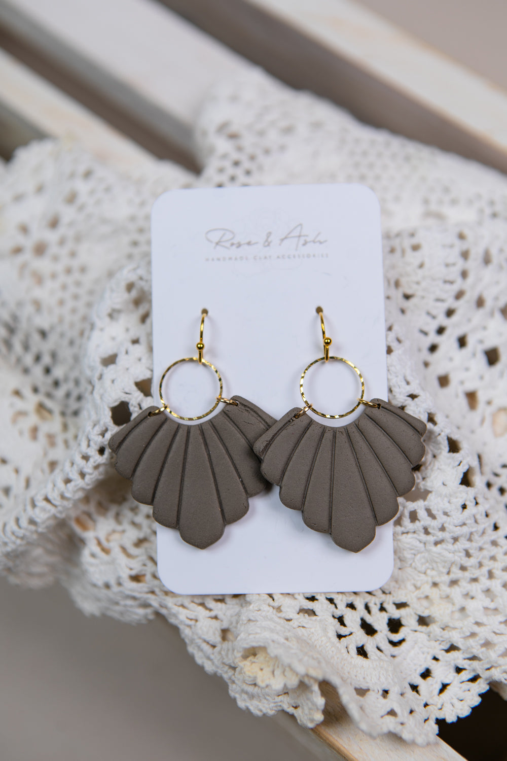 Fan Dangle Earrings - Straight & Arrow Boutique