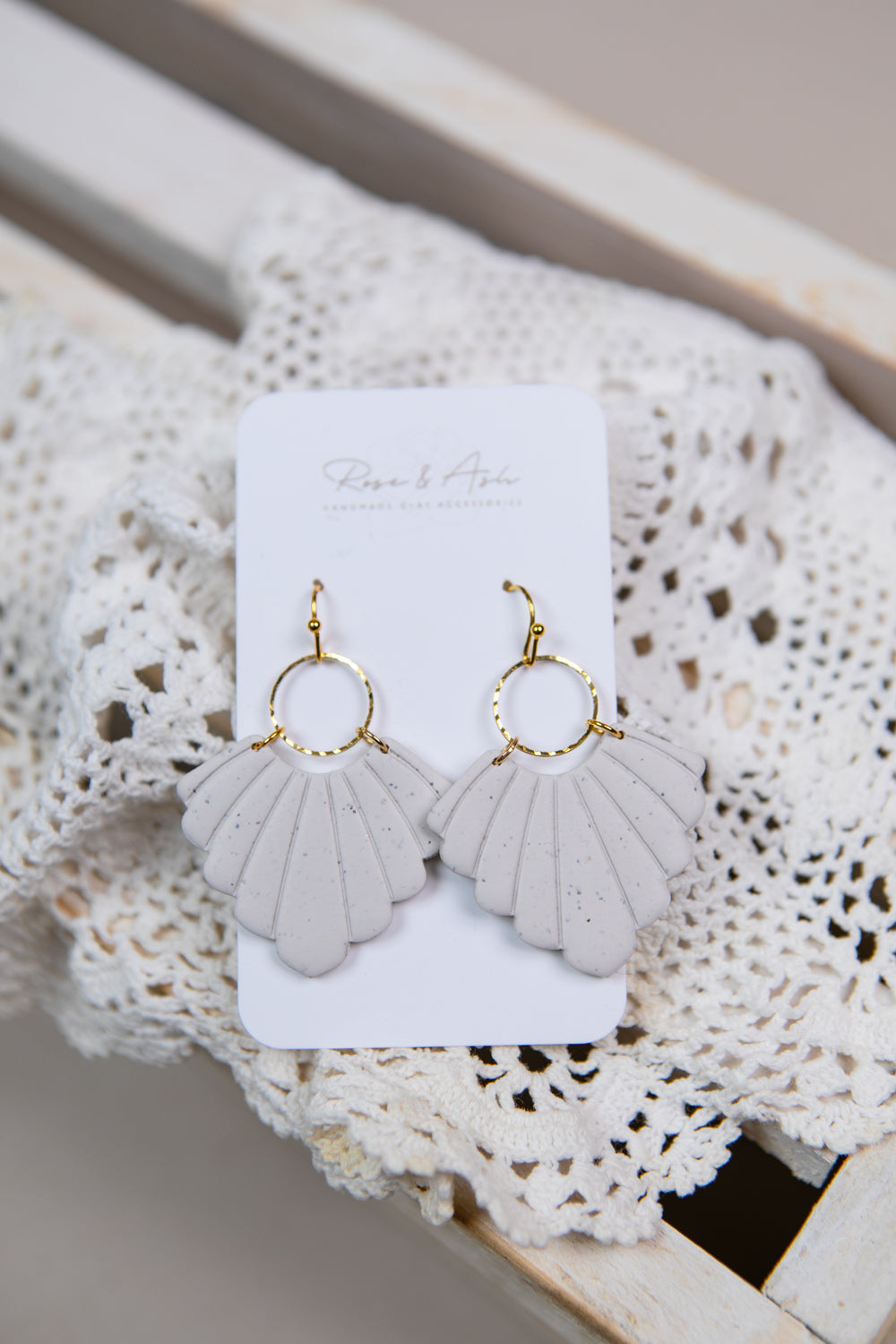 Fan Dangle Earrings - Straight & Arrow Boutique