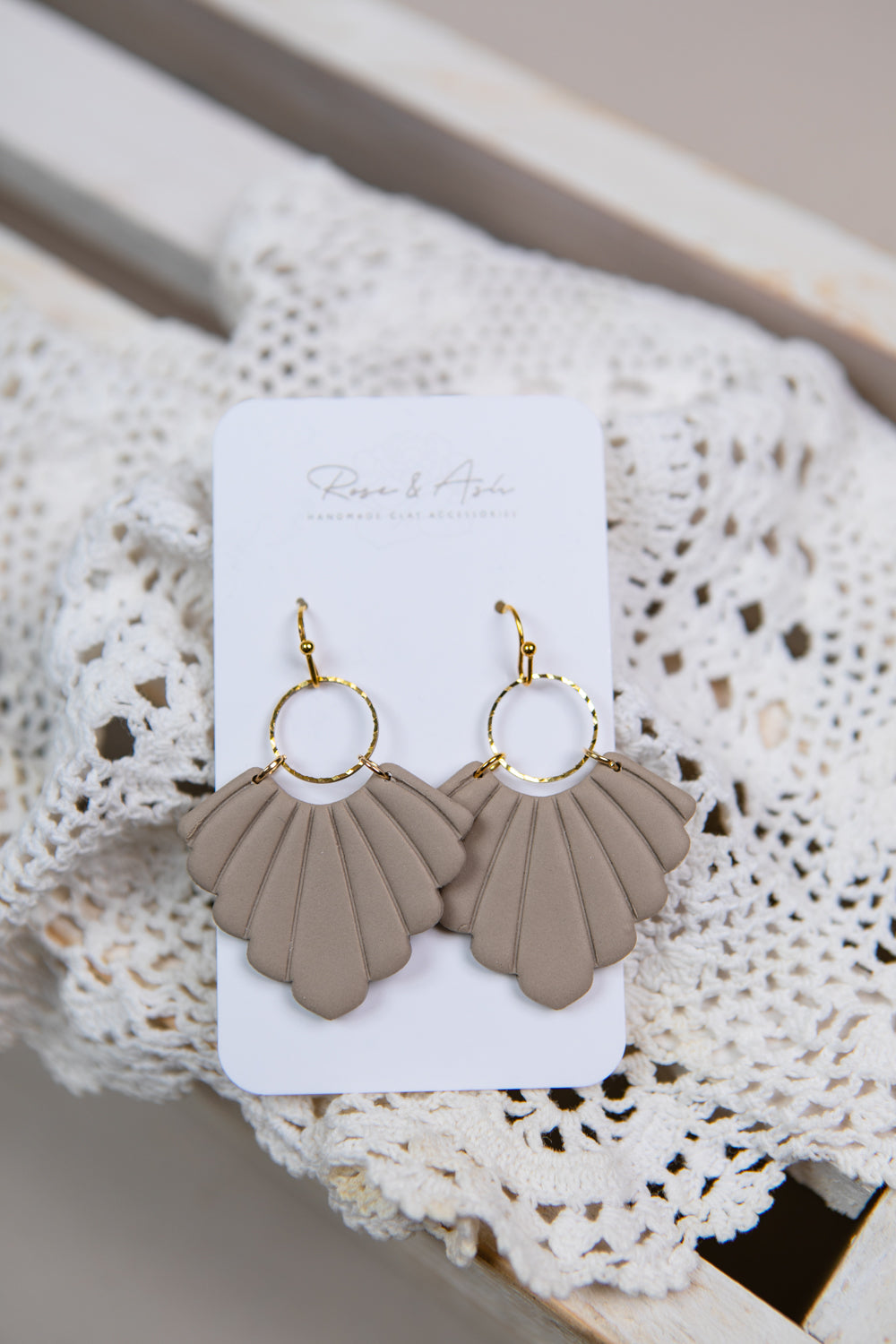 Fan Dangle Earrings - Straight & Arrow Boutique