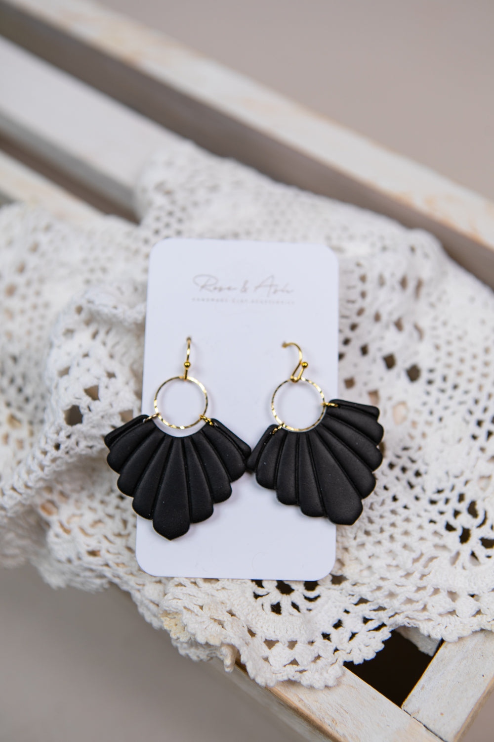 Fan Dangle Earrings - Straight & Arrow Boutique