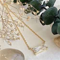 Marseille Baguette Charm Necklace