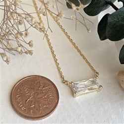 Marseille Baguette Charm Necklace