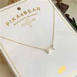 Marseille Baguette Charm Necklace