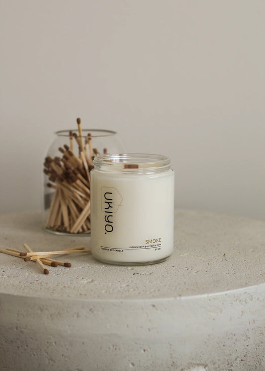 Smoke Wood Wick Candle - Straight & Arrow Boutique