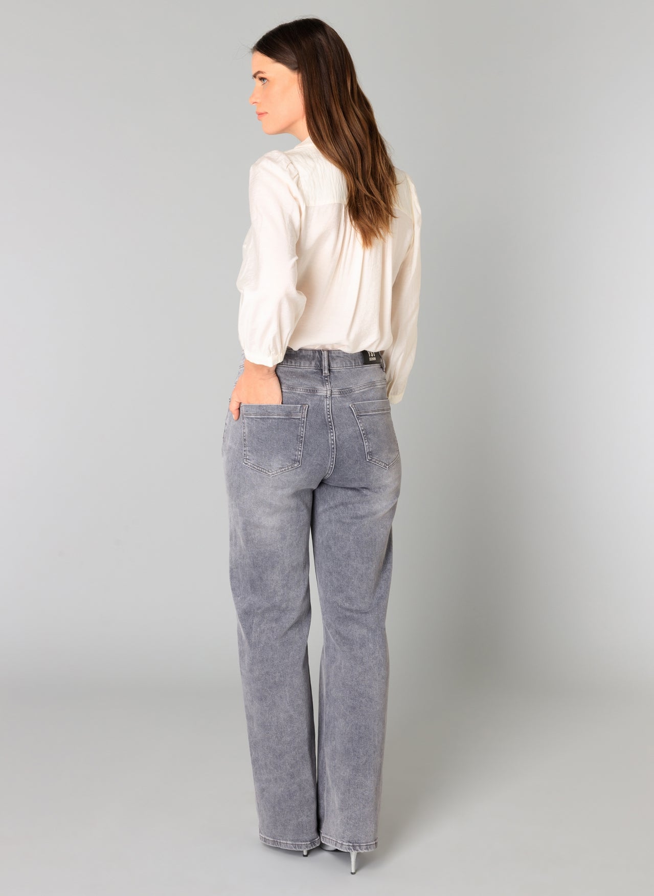 Rabea Essential Grey Denim - Straight & Arrow Boutique