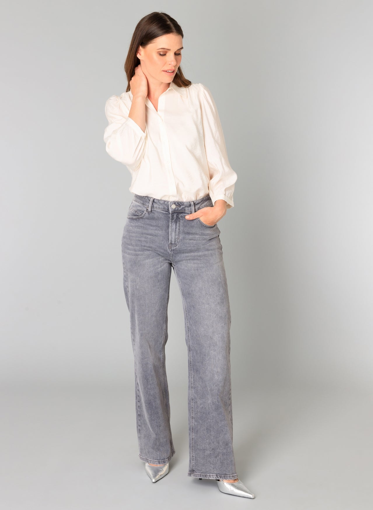 Rabea Essential Grey Denim - Straight & Arrow Boutique