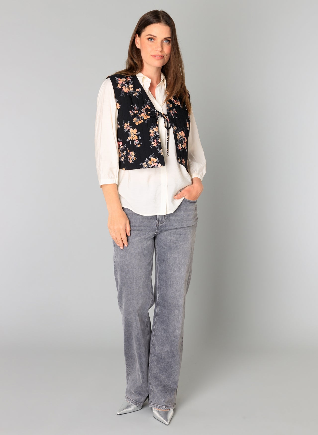 Rabea Essential Grey Denim - Straight & Arrow Boutique