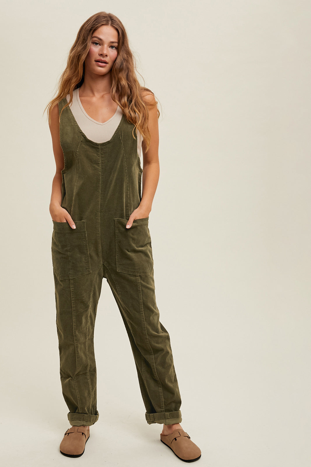 Hattie Corduroy Overalls - Straight & Arrow Boutique