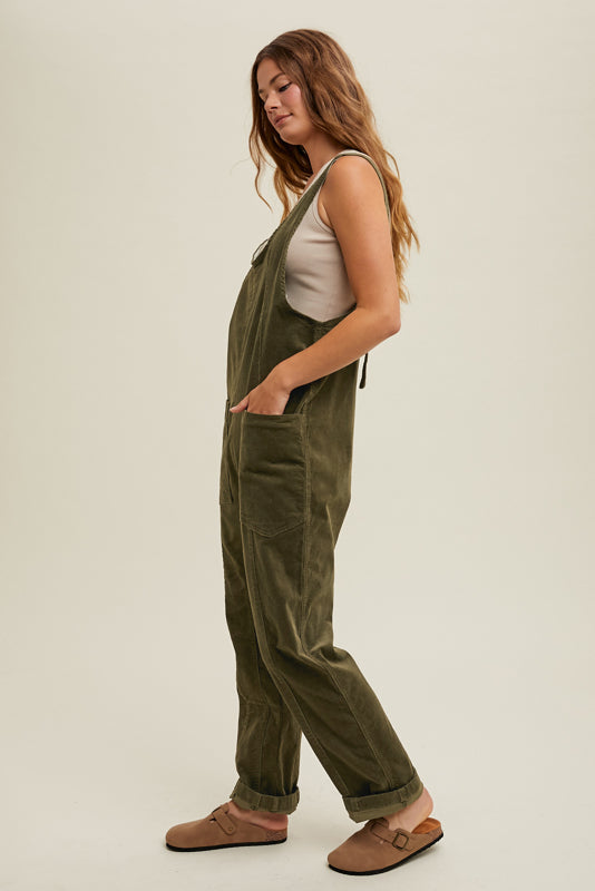 Hattie Corduroy Overalls - Straight & Arrow Boutique