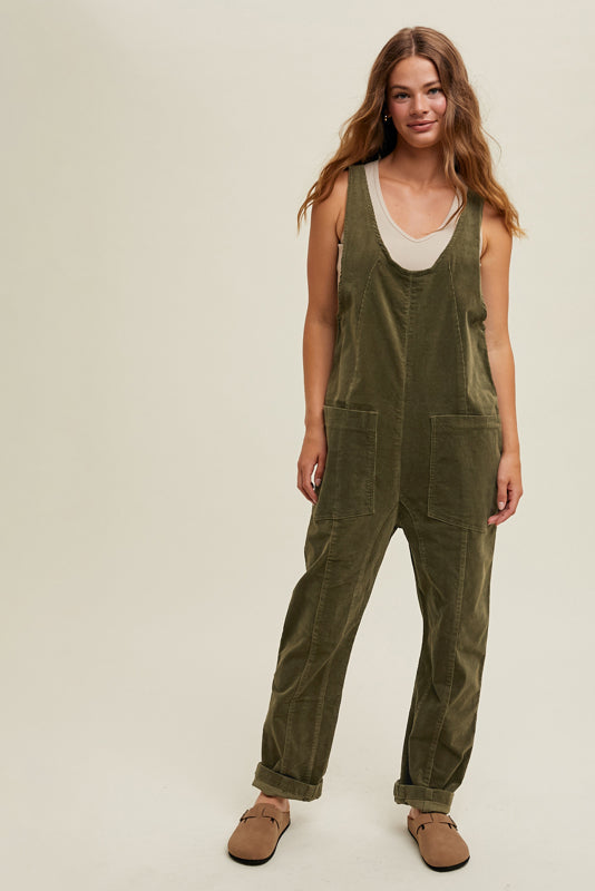 Hattie Corduroy Overalls - Straight & Arrow Boutique