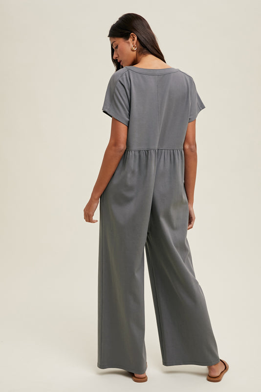 Ethel Cotton Knit Jumpsuit - Straight & Arrow Boutique